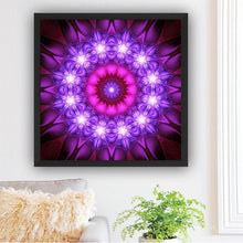 Load image into Gallery viewer, Purple Flower - Full Drill Round Drill - 30x30cm
