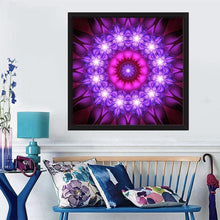 Load image into Gallery viewer, Purple Flower - Full Drill Round Drill - 30x30cm
