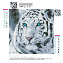 Load image into Gallery viewer, Tiger Head - Full Drill Round Drill - 30x30cm
