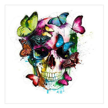 Load image into Gallery viewer, Butterfly Love Skull - Full Drill Round Drill - 35x35cm
