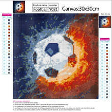 Load image into Gallery viewer, Football - Full Drill Round Drill - 30x30cm
