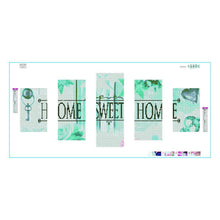 Load image into Gallery viewer, 5pcs/set Sweet Home - Full Drill Round Drill Painting - 95x45cm
