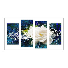 Load image into Gallery viewer, 4pcs/set White Rose - Full Drill Round Drill Painting - 95x45cm
