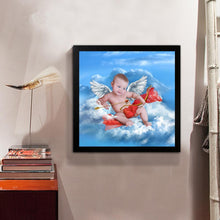 Load image into Gallery viewer, Love Boy Wings - Full Drill Round Drill - 30x30cm
