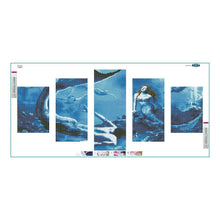 Load image into Gallery viewer, 5pcs/set Mermaid - Full Drill Round Drill Painting - 95x45cm
