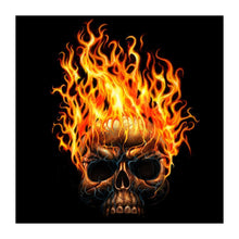 Load image into Gallery viewer, Flaming Skull  - Full Diamond Painting - 30x30cm
