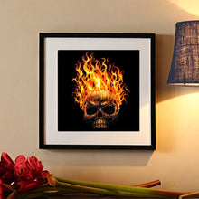 Load image into Gallery viewer, Flaming Skull  - Full Diamond Painting - 30x30cm
