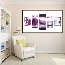 Load image into Gallery viewer, 5pcs/set Flowers - Full Drill Round Drill Painting - 95x45cm
