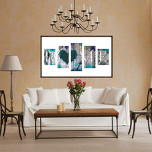 Load image into Gallery viewer, 5pcs/set LOVE HOME - Full Drill Round Drill Painting - 95x45cm
