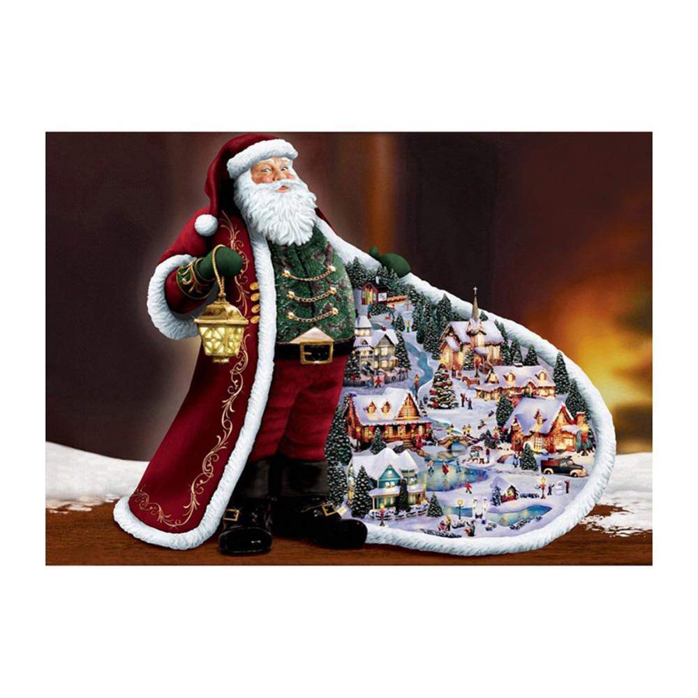 Santa Clause - Full Drill Round Drill - 40x30cm