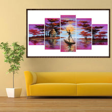 Load image into Gallery viewer, 5pcs/set Rowing - Full Drill Round Drill Painting - 95x45cm
