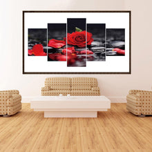 Load image into Gallery viewer, 5pcs/set Rose - Full Drill Round Drill Painting - 95x45cm
