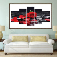 Load image into Gallery viewer, 5pcs/set Rose - Full Drill Round Drill Painting - 95x45cm
