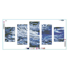 Load image into Gallery viewer, 5pcs/set Dragon - Full Drill Round Drill Painting - 95x45cm
