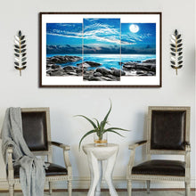 Load image into Gallery viewer, 3pcs/set Sea View - Full Drill Round Drill Painting - 80x45cm
