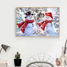 Load image into Gallery viewer, Cute Snowman - Full Drill Round Drill - 40x30cm
