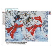 Load image into Gallery viewer, Cute Snowman - Full Drill Round Drill - 40x30cm
