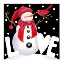 Load image into Gallery viewer, Christmas Snowman - Full Drill Round Drill - 25x25cm
