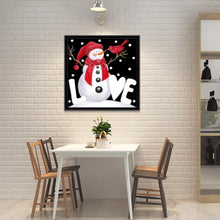 Load image into Gallery viewer, Christmas Snowman - Full Drill Round Drill - 25x25cm
