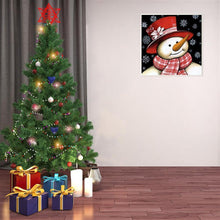 Load image into Gallery viewer, Christmas Snowman - Full Drill Round Drill - 25x25cm
