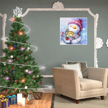 Load image into Gallery viewer, Christmas Snowman - Full Drill Round Drill - 30x30cm
