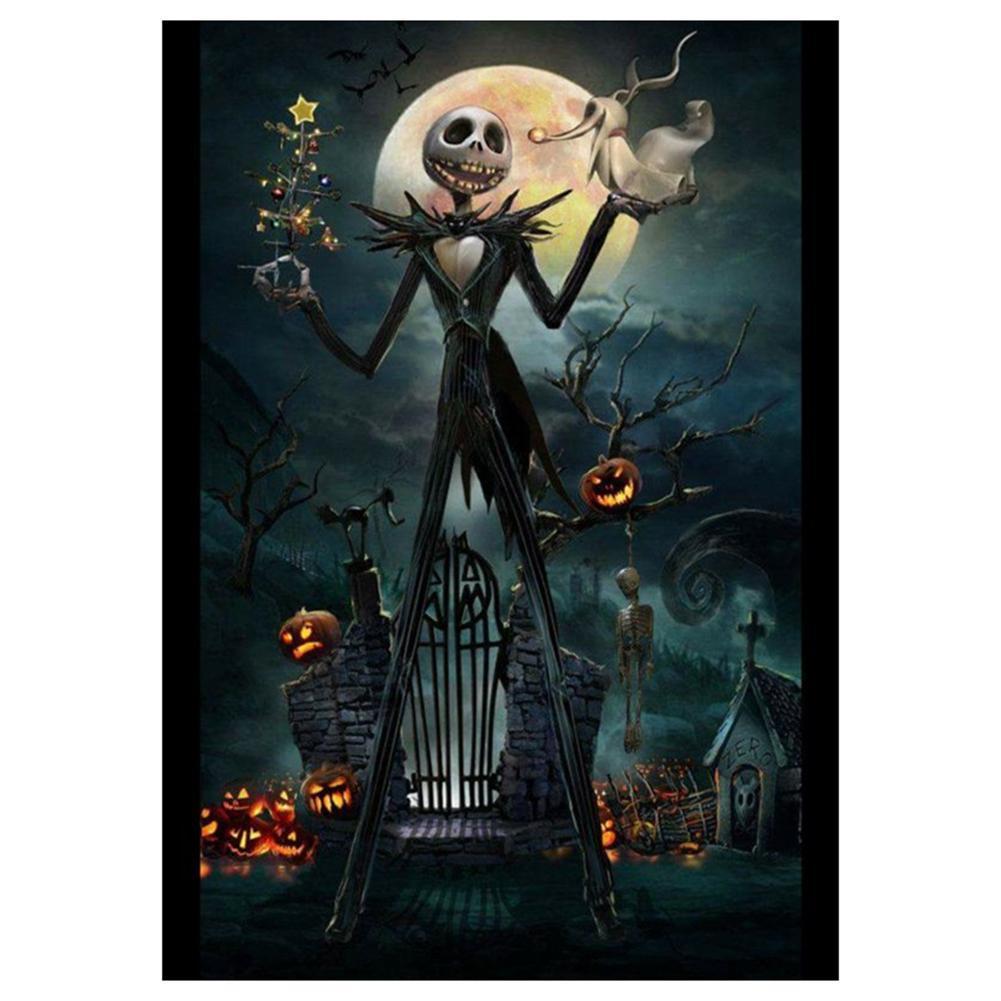 Halloween Skeleton - Full Drill Round Drill - 30x40cm