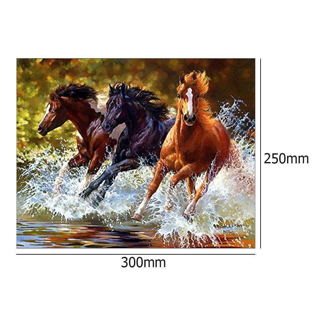 Horse - Full Drill Round Drill - 30x25cm