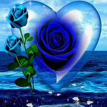 Load image into Gallery viewer, Blue Rose-Full Drill Diamond Painting
