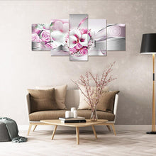 Load image into Gallery viewer, 5pcs/set Flower - Full Drill Round Drill Painting - 95x45cm
