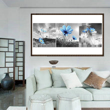 Load image into Gallery viewer, 3pcs/set Flower - Full Drill Round Drill Painting - 80x30cm
