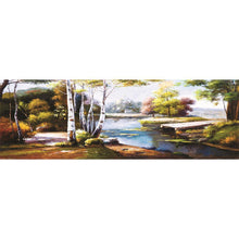 Load image into Gallery viewer, Village River - Full Drill Round Drill Painting - 80x30cm
