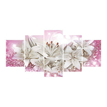 Load image into Gallery viewer, 5pcs/set Flower - Full Drill Round Drill Painting - 95x45cm
