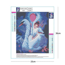 Load image into Gallery viewer, Swan Girl - Full Drill Round Drill - 30x25cm
