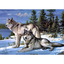 Load image into Gallery viewer, Wolf-Full Drill Diamond Painting
