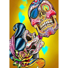 Load image into Gallery viewer, Flowers Skull - Full Drill Round Drill - 30x40cm
