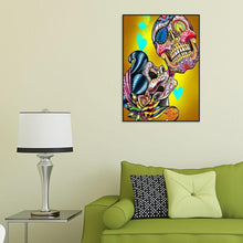 Load image into Gallery viewer, Flowers Skull - Full Drill Round Drill - 30x40cm
