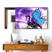 Load image into Gallery viewer, Purple Dragon - Full Drill Round Drill - 40x30cm
