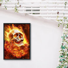 Load image into Gallery viewer, Fire Skull - Full Drill Round Drill - 30x40cm
