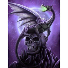 Load image into Gallery viewer, Evil Skull Dragon  - Full Diamond Painting - 30x40cm
