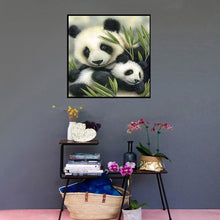 Load image into Gallery viewer, Cute Panda - Full Drill Round Drill - 30x30cm
