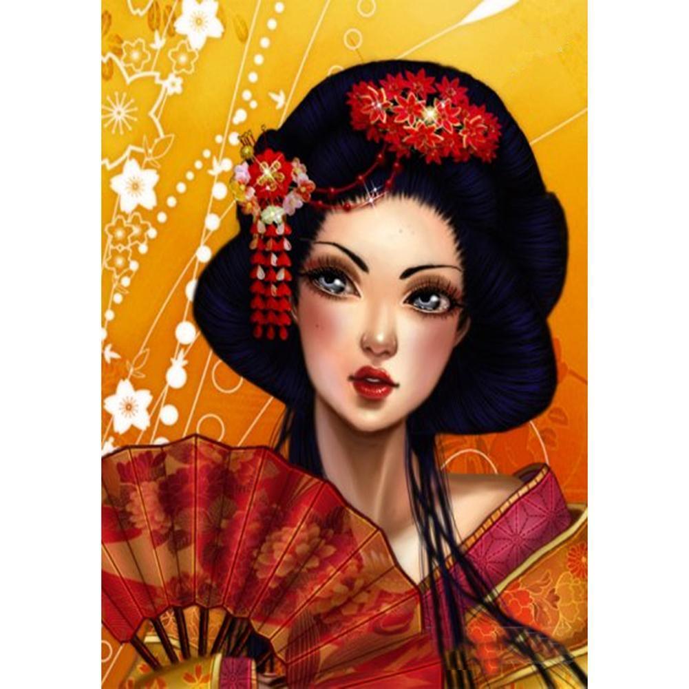 Geisha  - Full Drill Round Drill - 30x40cm