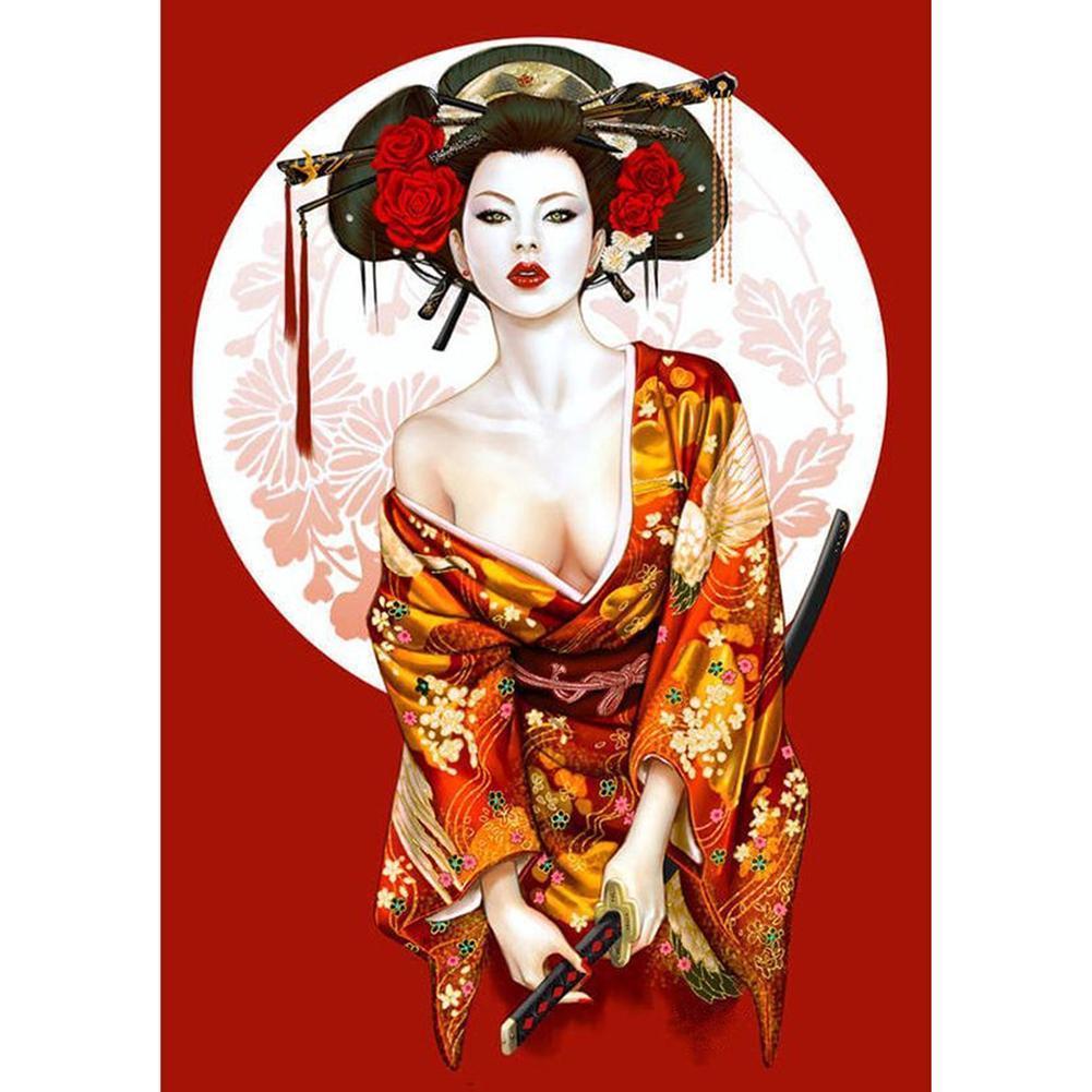 Geisha  - Full Drill Round Drill - 30x40cm