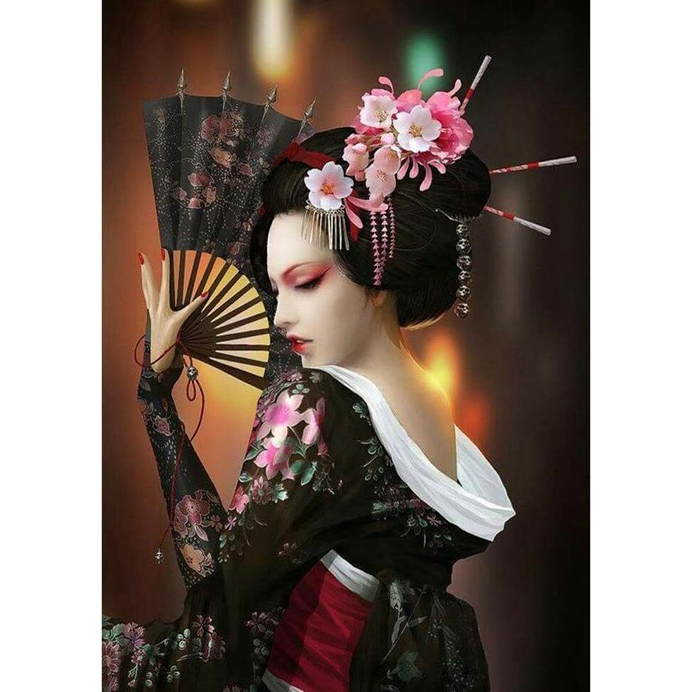 Geisha  - Full Drill Round Drill - 30x40cm