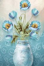 Load image into Gallery viewer, Blue vase  5D Full Drill Round Drill - 92x45cm
