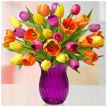 Load image into Gallery viewer, Flowers  - Full Drill Round Drill - 30x30cm
