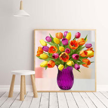 Load image into Gallery viewer, Flowers  - Full Drill Round Drill - 30x30cm
