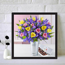 Load image into Gallery viewer, Flowers  - Full Drill Round Drill - 30x30cm
