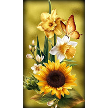 Load image into Gallery viewer, Flower Butterfly  - Full Drill Round Drill - 30x48cm
