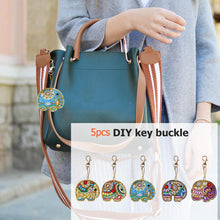 Load image into Gallery viewer, 5pcs Elephant DIY Keychain
