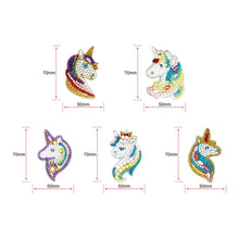 Load image into Gallery viewer, 5pcs Unicorn DIY Keychain
